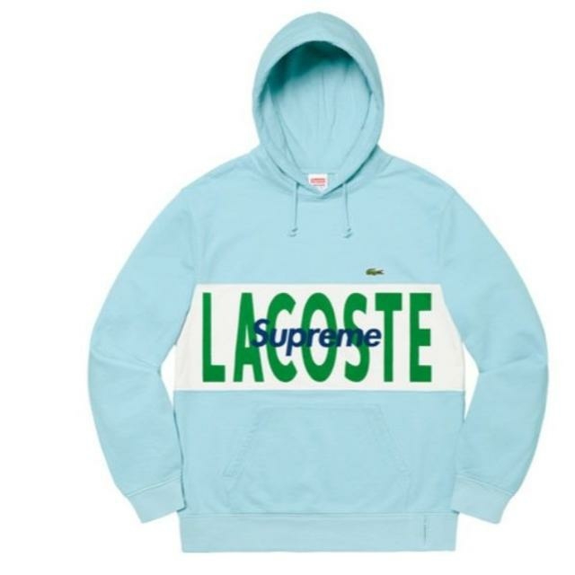 Supreme LACOSTE Logo Hooded Sweatshirt