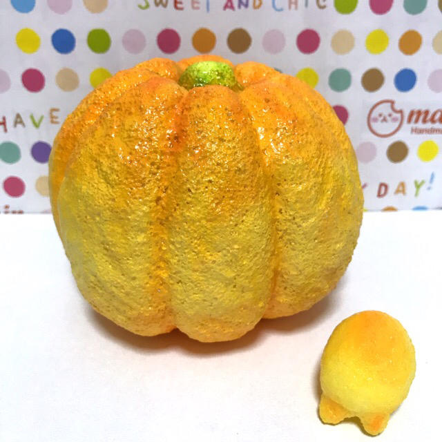 手作りスクイーズ ハロウィン かぼちゃかまくら ハンドメイドのおもちゃ(その他)の商品写真