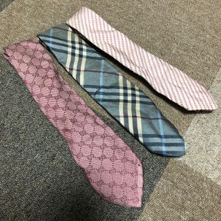 グッチ(Gucci)の【GUCCI・FENDI・BURBERRY】ネクタイ リメイク ハンドメイド 布(生地/糸)