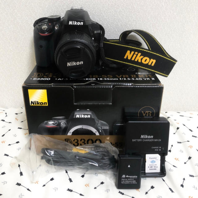 スマホ/家電/カメラNikon デジタル一眼レフ デジタルカメラ D3300 ボディ ブラック BK