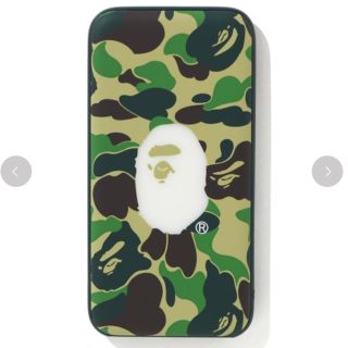 アベイシングエイプ(A BATHING APE)のape bape abc camo power bank green 新品(バッテリー/充電器)