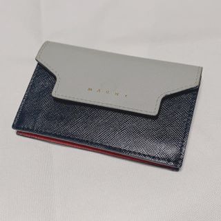 マルニ(Marni)のキク様専用マルニMARNIカードケース名刺ケースグレーブラックオレンジ(名刺入れ/定期入れ)