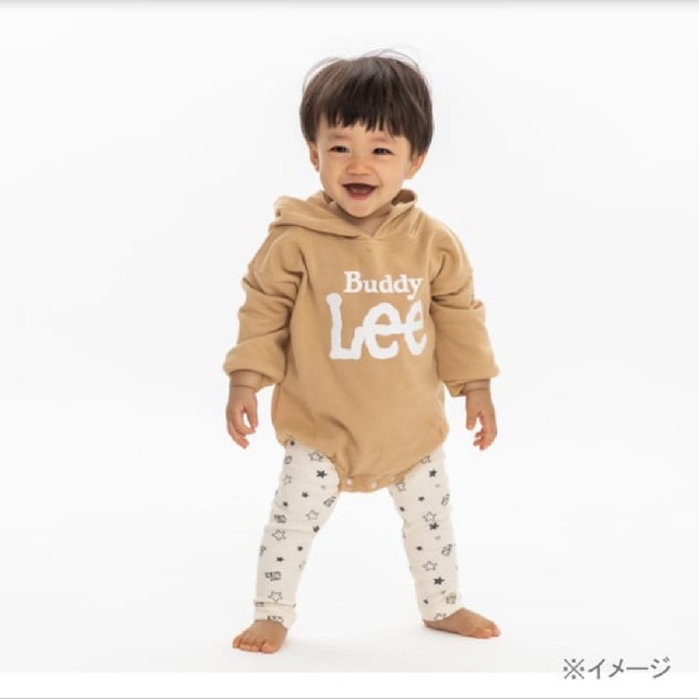 Buddy Lee(バディーリー)の【ご購入者様専用】ベビーザらス限定 Leeフード付きロンパース&レギンスセット キッズ/ベビー/マタニティのベビー服(~85cm)(ロンパース)の商品写真