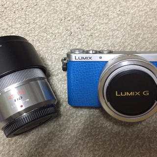 パナソニック(Panasonic)のパナソニック デジタル一眼カメラ  LUMIX DMC-GM1SK  ブルー(デジタル一眼)