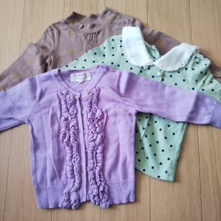 ベビーギャップ(babyGAP)の女の子 長袖 おしゃれトップス babyGAPなど 90cmくらい まとめ売り(Tシャツ/カットソー)