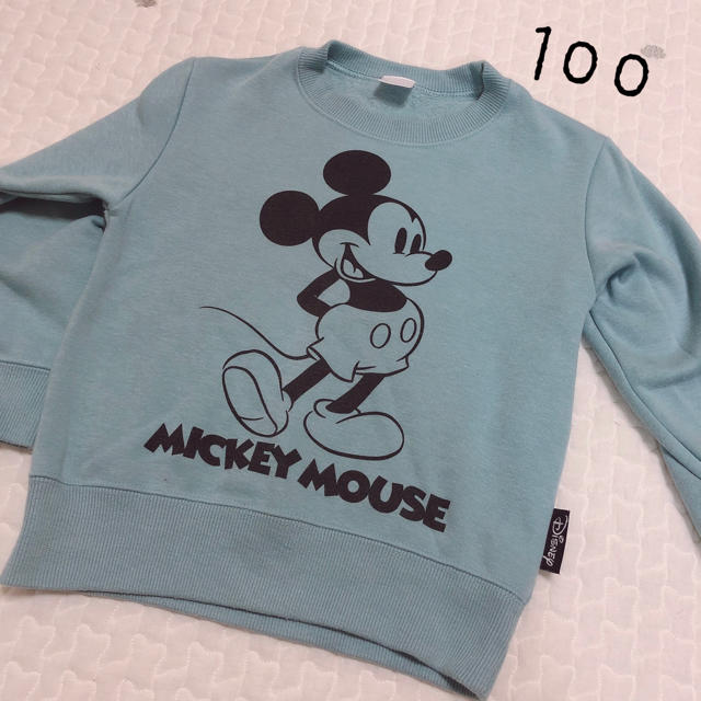 Disney(ディズニー)のミッキーのトレーナー(100) キッズ/ベビー/マタニティのキッズ服男の子用(90cm~)(Tシャツ/カットソー)の商品写真