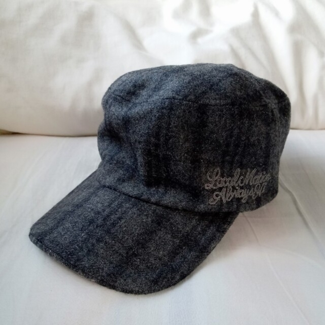 ローカルモーション ꕤ ワークキャップ  帽子  レディース  秋冬用  ウール レディースの帽子(キャップ)の商品写真