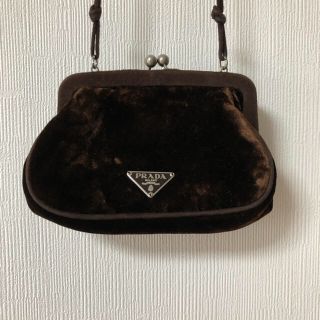 プラダ(PRADA)の※トウマ様専用※【正規品】PRADA / ポーチ / ベロア /ダークブラウン(ポーチ)