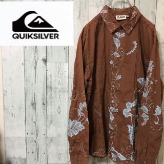 クイックシルバー(QUIKSILVER)の美品！ クイックシルバー 長袖 柄シャツ(シャツ)