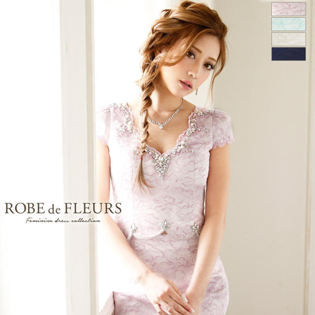 新品【ROBE de FLEURS】ローブドフルールドレスSサイズ989