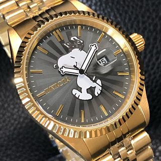 スヌーピー(SNOOPY)の新品送無 INVICTA インビクタ x スヌーピー ゴールド セイコークォーツ(腕時計(アナログ))