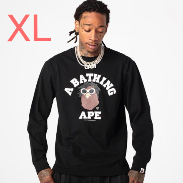 A BATHING APE(アベイシングエイプ)のbape WIZ KHALIFA COLLEGE TEE XLサイズ メンズのトップス(Tシャツ/カットソー(七分/長袖))の商品写真