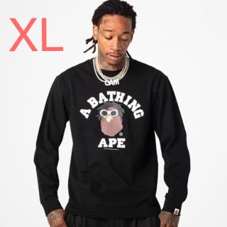 アベイシングエイプ(A BATHING APE)のbape WIZ KHALIFA COLLEGE TEE XLサイズ(Tシャツ/カットソー(七分/長袖))