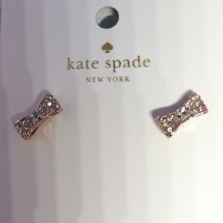 ケイトスペードニューヨーク(kate spade new york)のPOP様専用 新品未使用◆kate spade リボンピアス ピンクゴールド(ピアス)