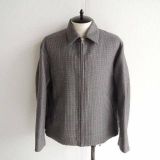 ヤエカ(YAECA)のオーラリー 18aw Double Face Check Zip Blouson(ブルゾン)