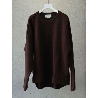 YOKE 19AW ブラウンM 7G ALPACA WOOL KNIT ニット(ニット/セーター)