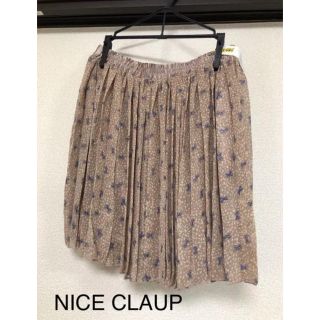 ナイスクラップ(NICE CLAUP)のNICE CLAUP プリーツスカート(ひざ丈スカート)