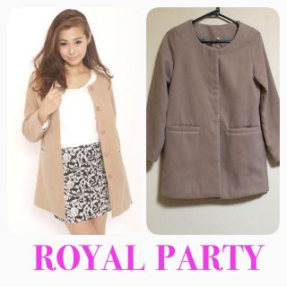 ロイヤルパーティー(ROYAL PARTY)のmire様専用♡ロイパ♡ノーカラーコート(ロングコート)