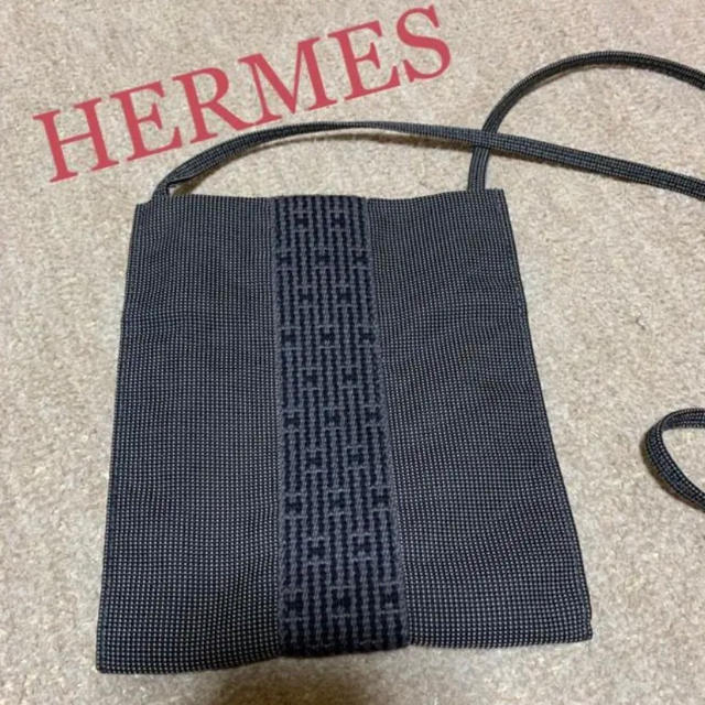 HERMES エールライン  ショルダーバッグ ポシェット サコッシュレディース