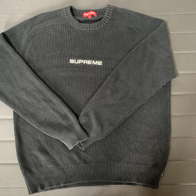 トップスsupreme CHEST STRIPE RAGLAN SWEATER M