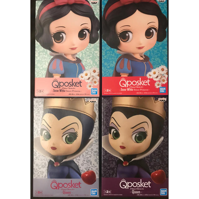 白雪姫 - Qposket フィギュア ディズニー 白雪姫 女王 4体セット 白雪姫 - Qposket フィギュア ディズニー 白雪姫 女王 4体セット