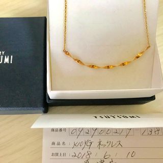 ジュエリーツツミ(JEWELRY TSUTSUMI)のmarie様専用 ジュエリーツツミ K10YGネックレス 美品(ネックレス)