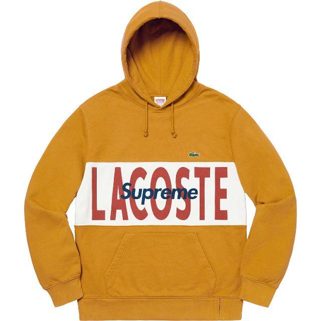 Supreme(シュプリーム)のXL Supreme Lacoste Logo Panel Hoodie メンズのトップス(パーカー)の商品写真