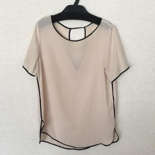 ザラ(ZARA)のZARA ザラ 背中あきシフォンブラウス バックシャンブラウス(シャツ/ブラウス(半袖/袖なし))