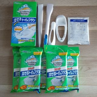 ジョンソン(Johnson's)のスクラビングバブル　流せるトイレブラシ(その他)