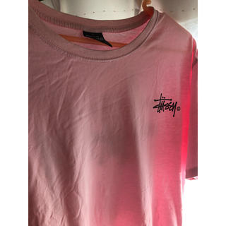 ステューシー(STUSSY)のSTUSSY Ｌ ピンク(Tシャツ/カットソー(半袖/袖なし))