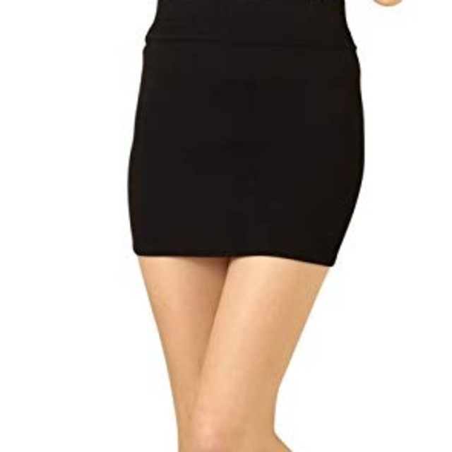 タイトスカート　フリーサイズ　ブラック レディースのスカート(ミニスカート)の商品写真