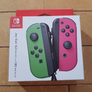 ニンテンドースイッチ(Nintendo Switch)のJoy-Con ジョイコン ネオングリーン/ネオンピンク(その他)