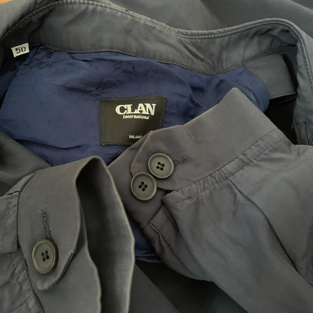 CLAN(クラン)のCLAN ネイビー ブルゾン 50・ L サイズ 中古品です メンズのジャケット/アウター(ブルゾン)の商品写真