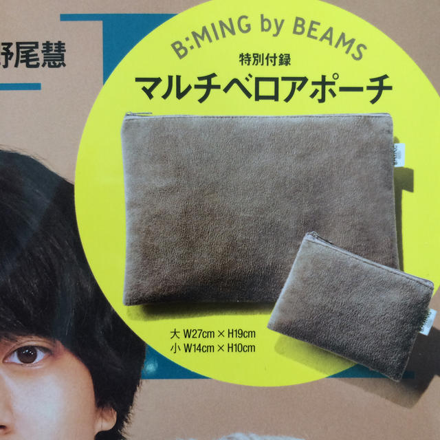 B:MING LIFE STORE by BEAMS(ビーミング ライフストア バイ ビームス)のwith 2019年11月号 特別付録 B:MING by BEAMSポーチ レディースのファッション小物(ポーチ)の商品写真