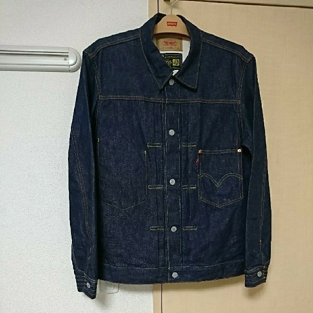 Levi's(リーバイス)の美品濃紺Levi'sリーバイス×BOSSデニムジャケットビンテージファースト風 メンズのジャケット/アウター(Gジャン/デニムジャケット)の商品写真