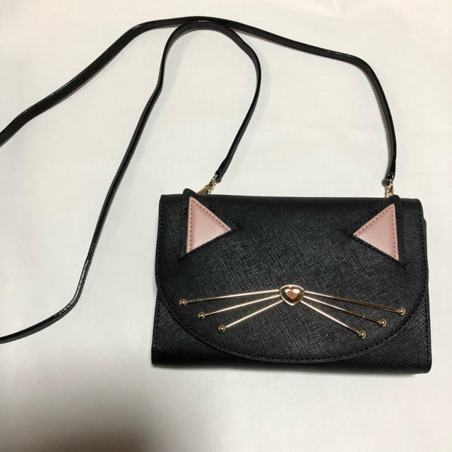 kate spade  ワイケレ アウトレット 猫 財布 ショルダー