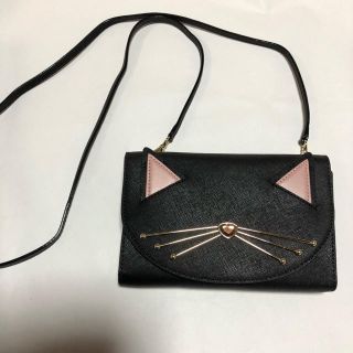 ケイトスペードニューヨーク(kate spade new york)のkate spade  ワイケレ アウトレット 猫 財布 ショルダー(財布)