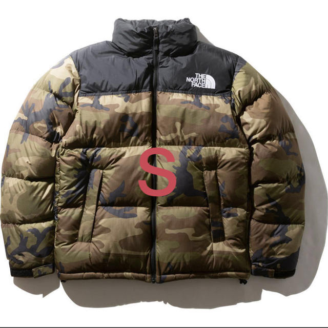 メンズノースフェイス　ヌプシ　ウッドランドカモ S THE NORTH FACE