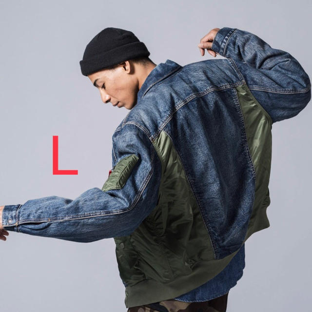 Levi's MA-1 ハイブリッド トラッカージャケット デニム メンズ