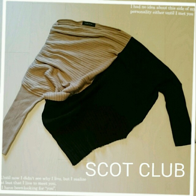 SCOT CLUB(スコットクラブ)のSCOT CLUB バイカラーニット☆ レディースのトップス(ニット/セーター)の商品写真