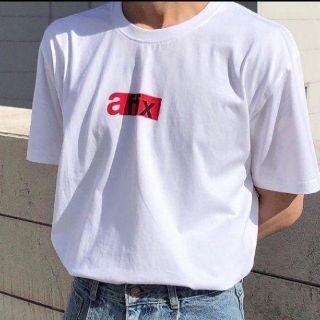 コムデギャルソン(COMME des GARCONS)のAffix duty logo T-shirts 白 Mサイズ(Tシャツ/カットソー(半袖/袖なし))