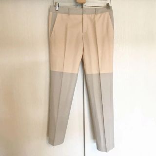 アドーア(ADORE)のBEIGE バイカラーパンツ ADOREワンピース2点(カジュアルパンツ)