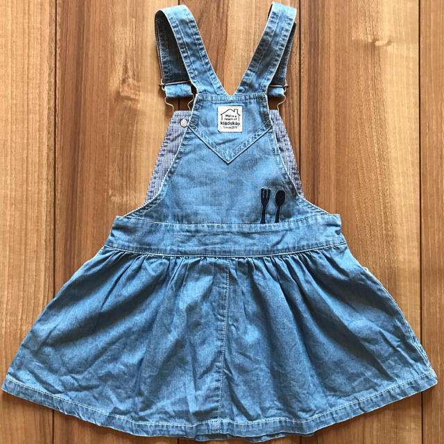 kladskap(クレードスコープ)の♡デニム ワンピース♡ サロペット 100 キッズ/ベビー/マタニティのキッズ服女の子用(90cm~)(ワンピース)の商品写真