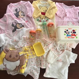 まとめ売り ベビー用品 肌着 赤ちゃん 哺乳瓶 女の子 ロンパース (その他)