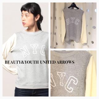 ビューティアンドユースユナイテッドアローズ(BEAUTY&YOUTH UNITED ARROWS)のB&Yスウェット×ポンチプルオーバー(トレーナー/スウェット)