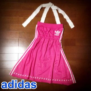 アディダス(adidas)のadidas▼レースベアトップワンピース(ミニワンピース)