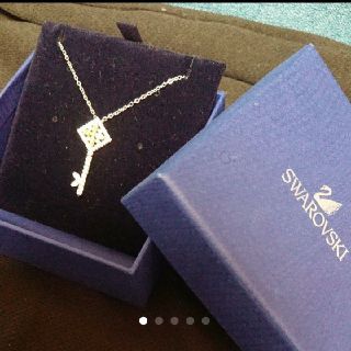 スワロフスキー(SWAROVSKI)のスワロフスキー SWAROVSKI ネックレス 美品 鍵(ネックレス)