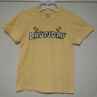ランドリー(LAUNDRY)のLAUNDRY　Tシャツ　黄色　手書き風ロゴ(Tシャツ(半袖/袖なし))