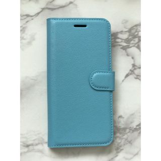 ギャラクシー(Galaxy)の新機種！Galaxy A30 シンプルレザー手帳型ケース  ブルー(Androidケース)