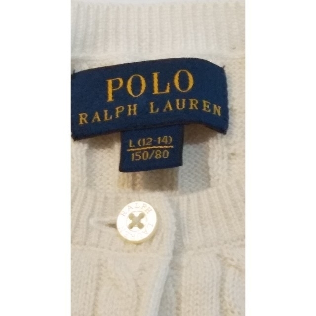 POLO RALPH LAUREN(ポロラルフローレン)のポロ ラルフローレン  カーディガン (女児L12-14・150) キッズ/ベビー/マタニティのキッズ服女の子用(90cm~)(カーディガン)の商品写真